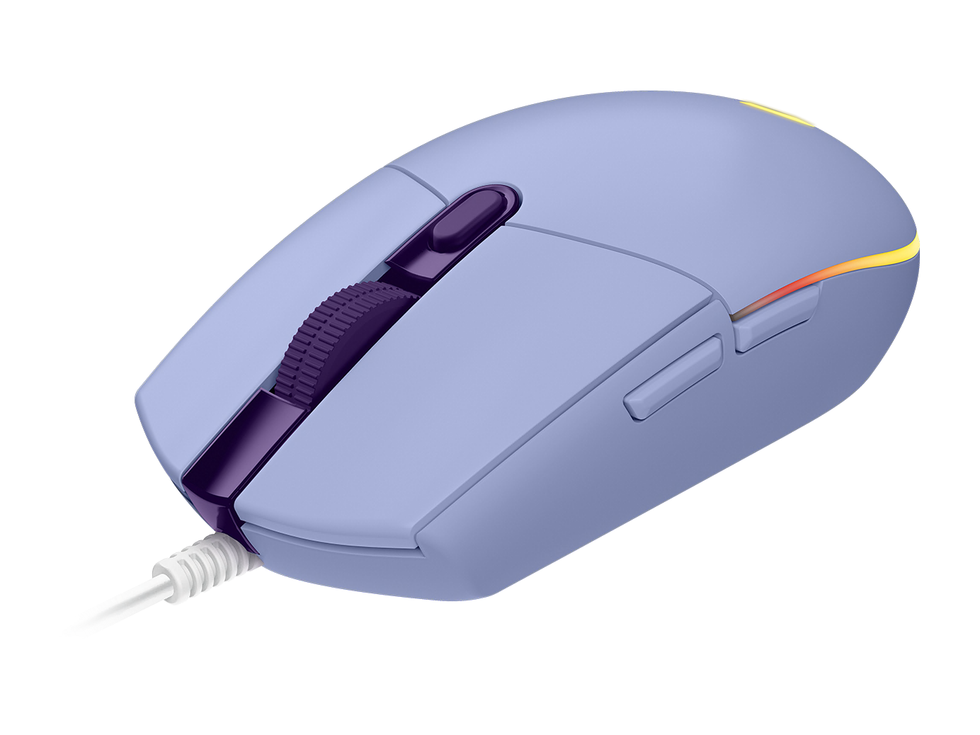 Геймърска мишка Logitech G102 LightSync, RGB, Оптична, Жична, USB, Лилав-2