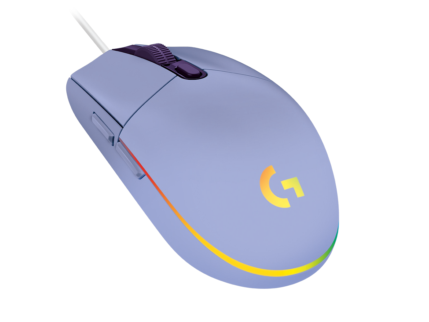 Геймърска мишка Logitech G102 LightSync, RGB, Оптична, Жична, USB, Лилав-3