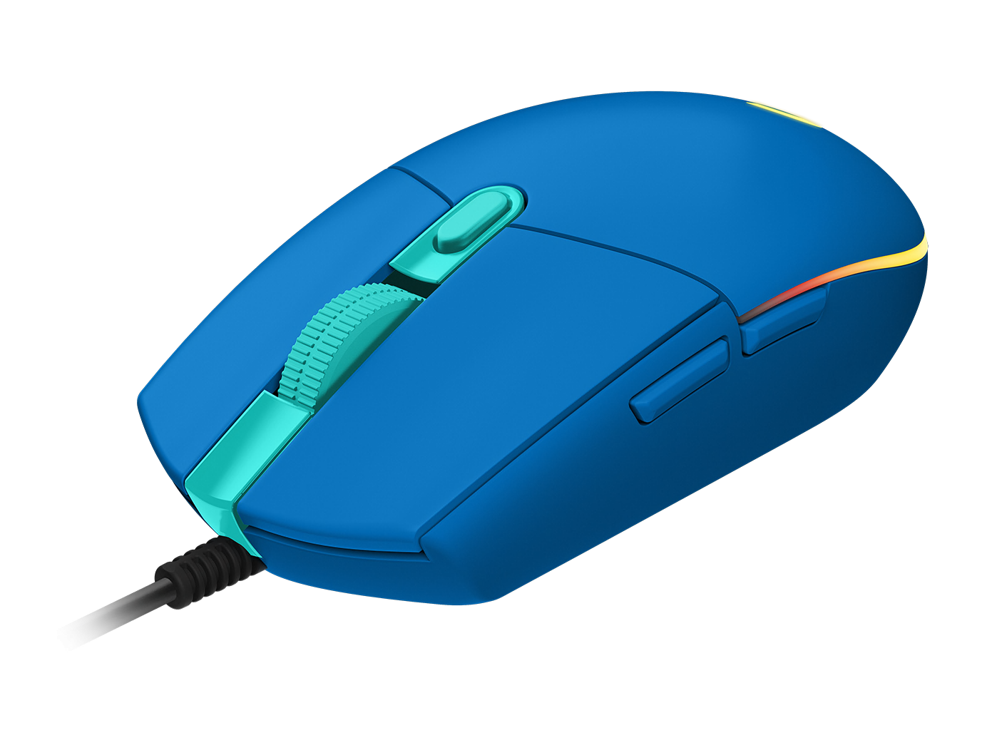 Геймърска мишка Logitech G102 LightSync, RGB, Оптична, Жична, USB, Син-2