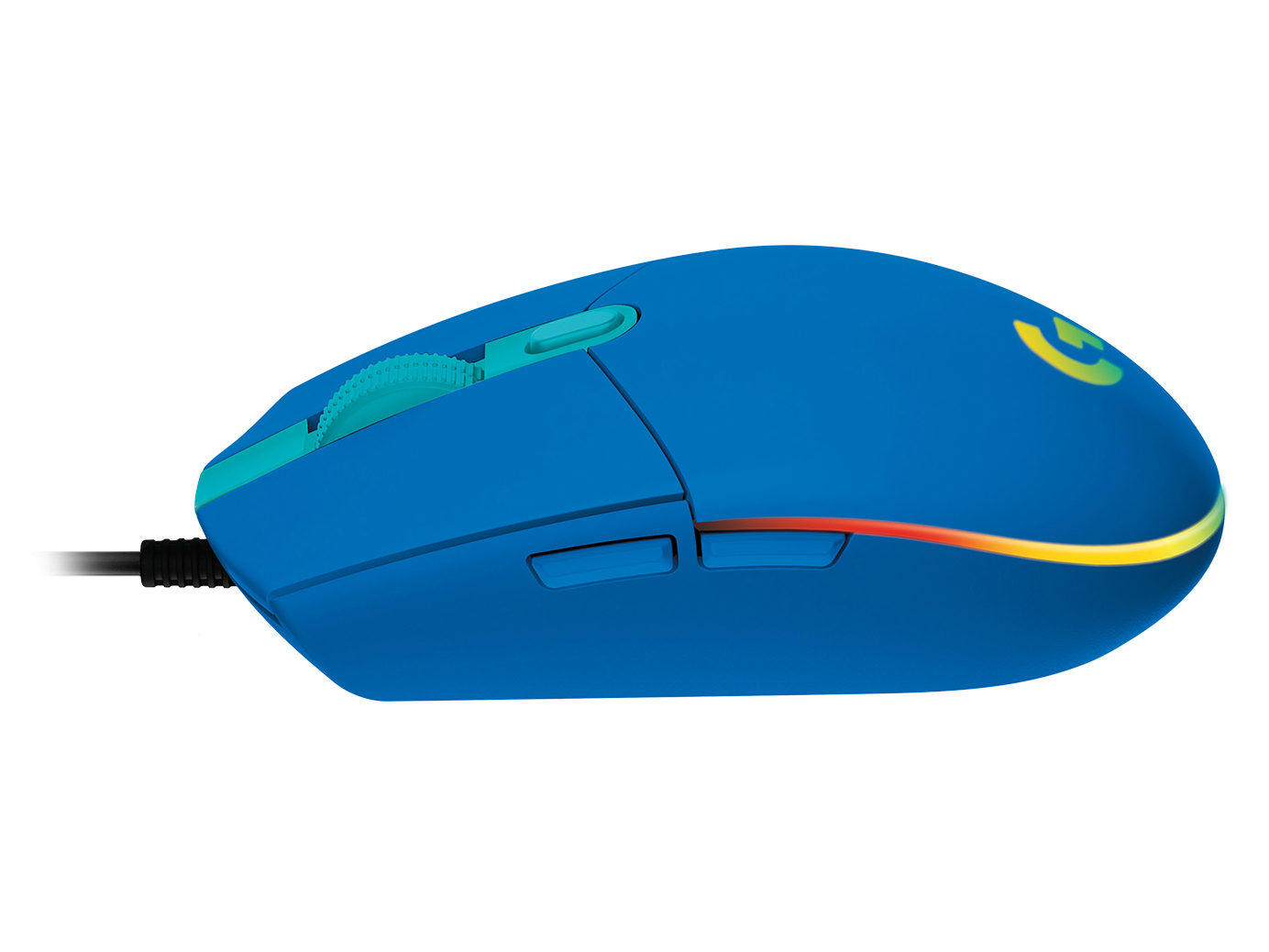 Геймърска мишка Logitech G102 LightSync, RGB, Оптична, Жична, USB, Син-4