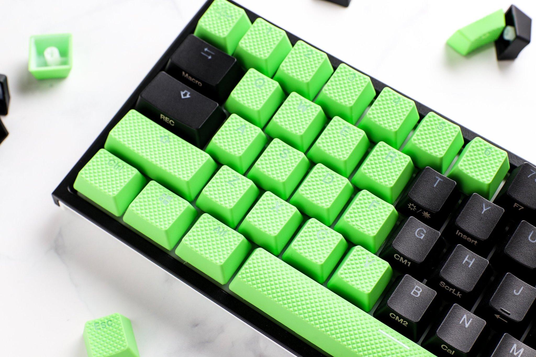Капачки за механична клавиатура Ducky Green 31-Keycap Set Rubber Backlit Double-Shot US Layout-2