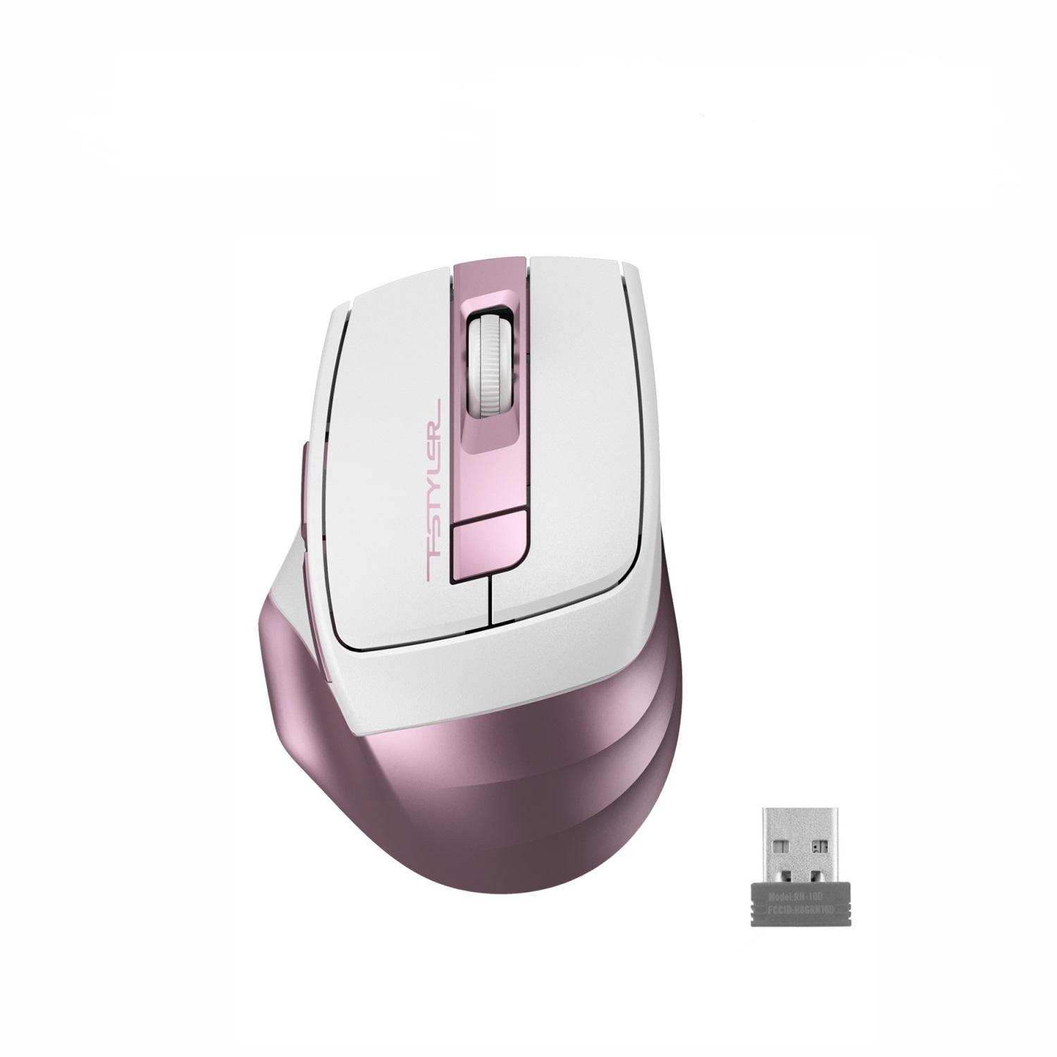 Оптична мишка A4tech FG30 Fstyler, безжична, Розов