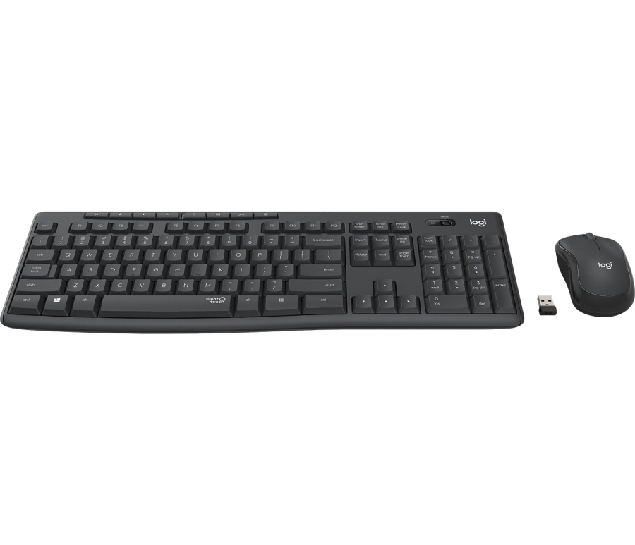 Kомплект безжични клавиатура с мишка Logitech MK295 Silent, Графит-2
