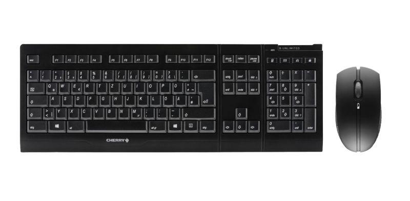 Kомплект клавиатура с мишка CHERRY B.UNLIMITED 3.0, Безжичен, Черен