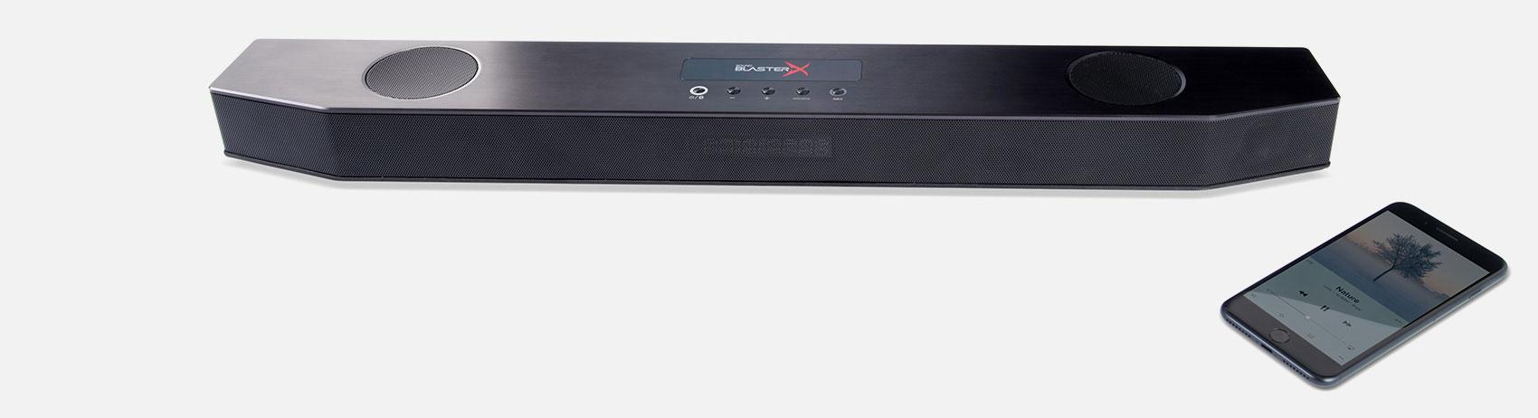 Озвучителна система Creative Sound BlasterX Katana, 2.1, 150W, Черен-4