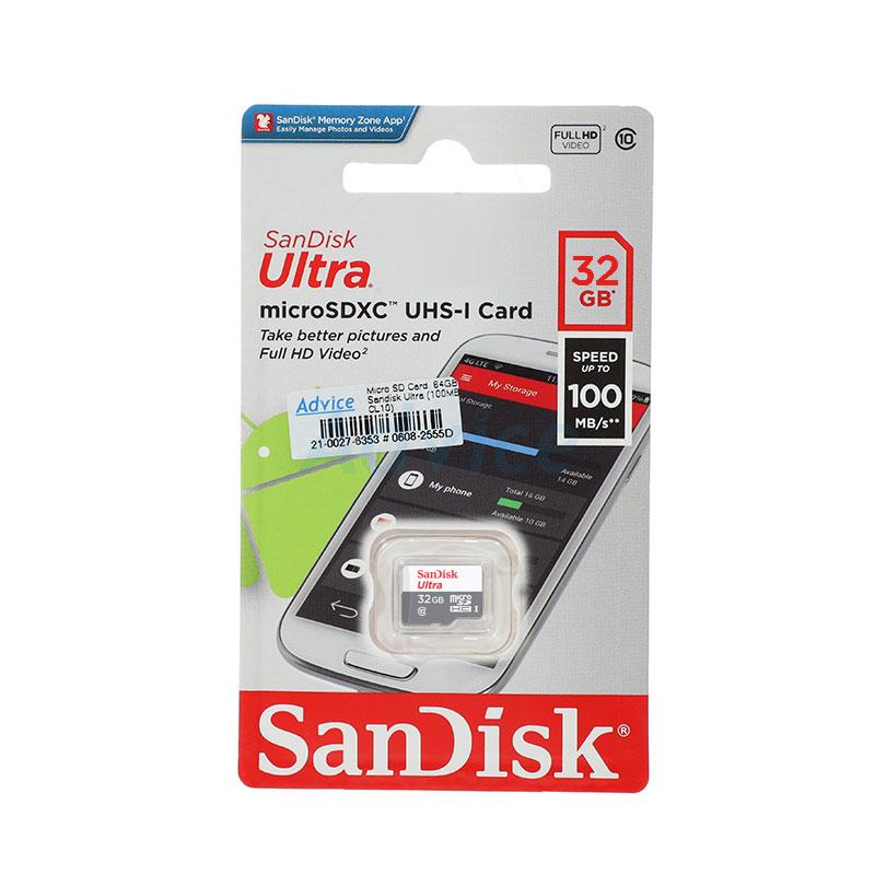 Карта памет SANDISK Ultra micro SDHC UHS-I, A1, 32GB, Class 10, 100Mb/s-2