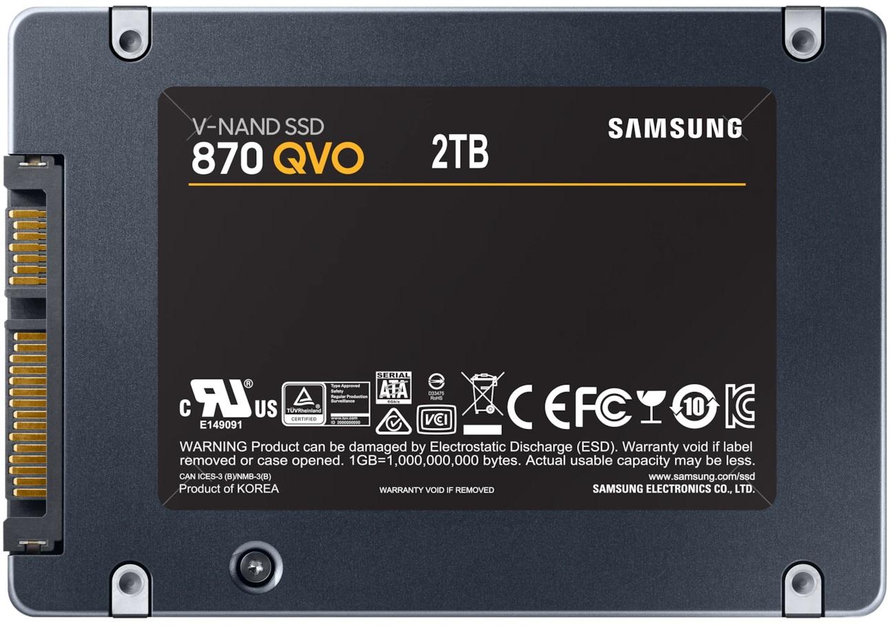 SSD SAMSUNG 870 QVO, 2TB, SATA III, 2.5 inch, MZ-77Q2T0BW-2