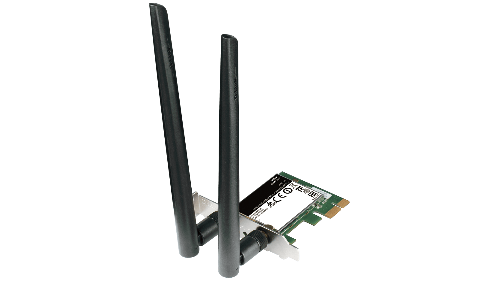 Безжична карта D-Link DWA-582, Dual band, AC 1200, 2.4/ 5GHz,  PCI Express-3