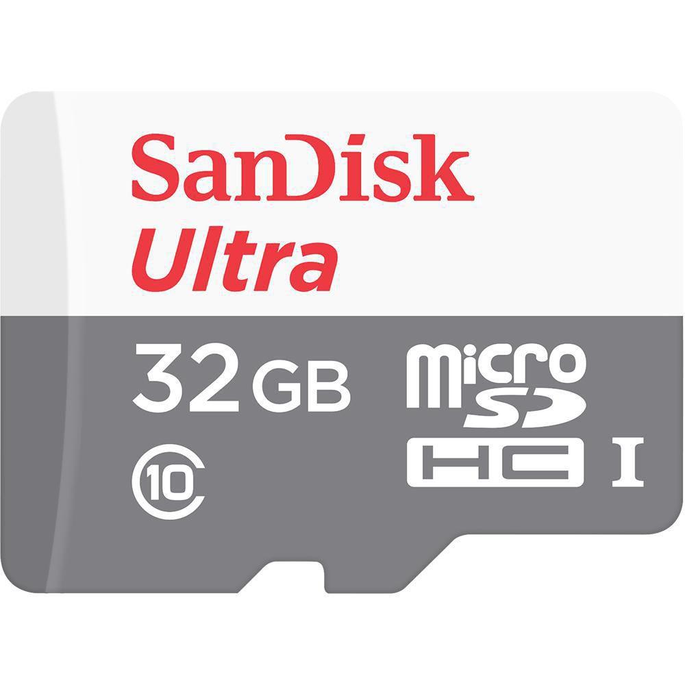 Карта памет SANDISK ULTRA microSDHC UHS-I, 32GB, Class 10, 80MB/s, Адаптер