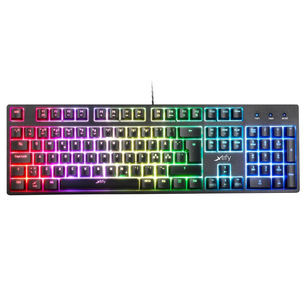 Геймърскa полу-механична клавиатура Xtrfy K3 RGB, US Layout