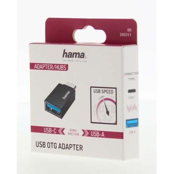 Адаптер HAMA OTG USB-C мъжко-USB 3.2 Gen 1 A женско, 5Gbit/s Черен-2