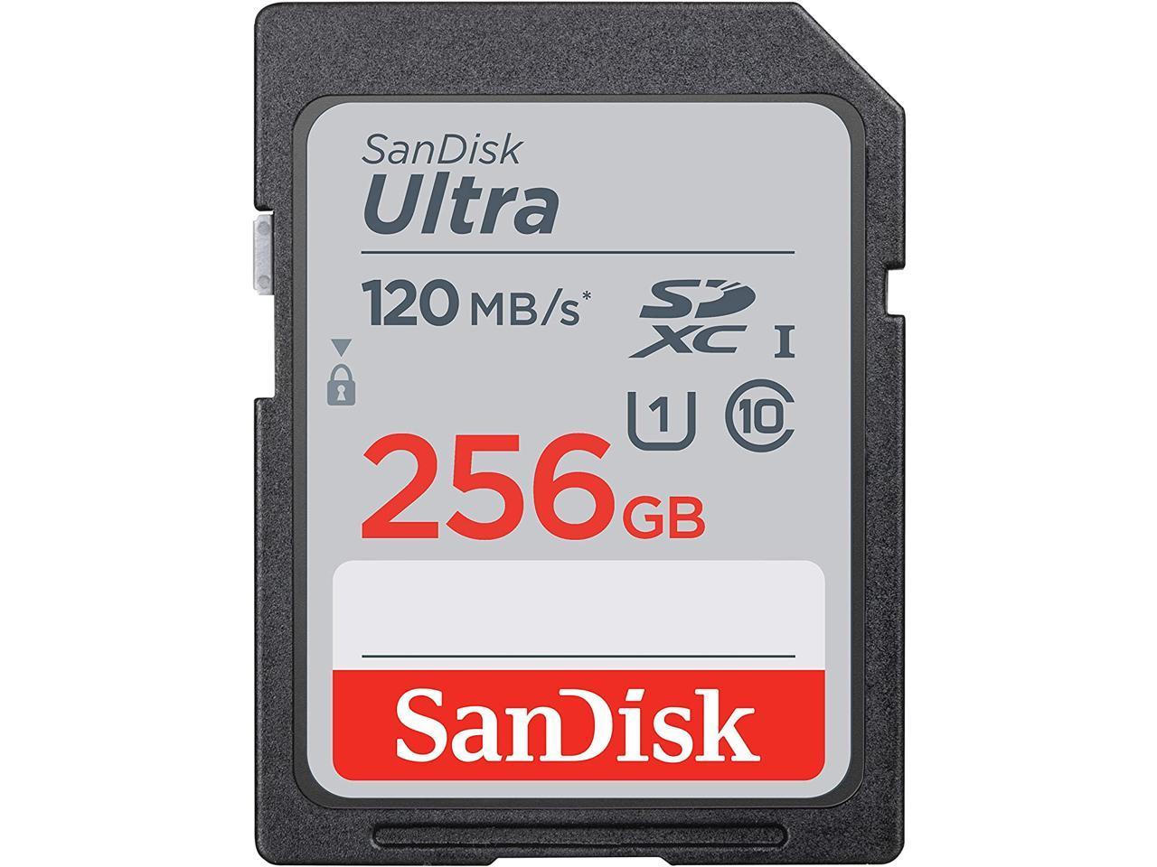 Карта памет SANDISK Ultra SDHC, 256GB, Class 10, U1, 120 Mb/s