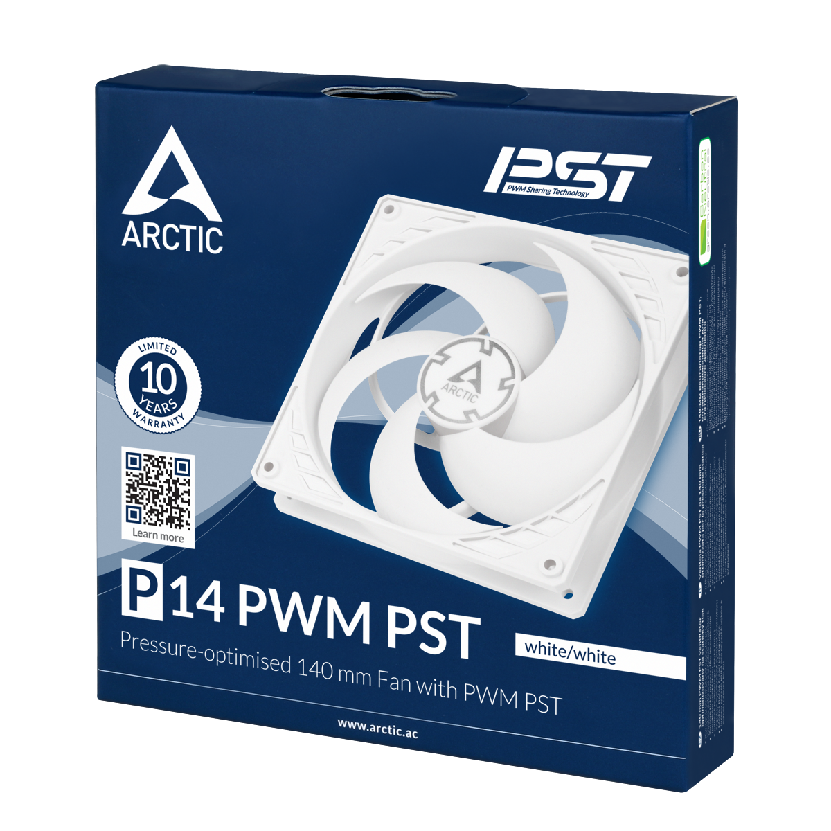 Вентилатор ARCTIC P14 PWM PST White/White-4