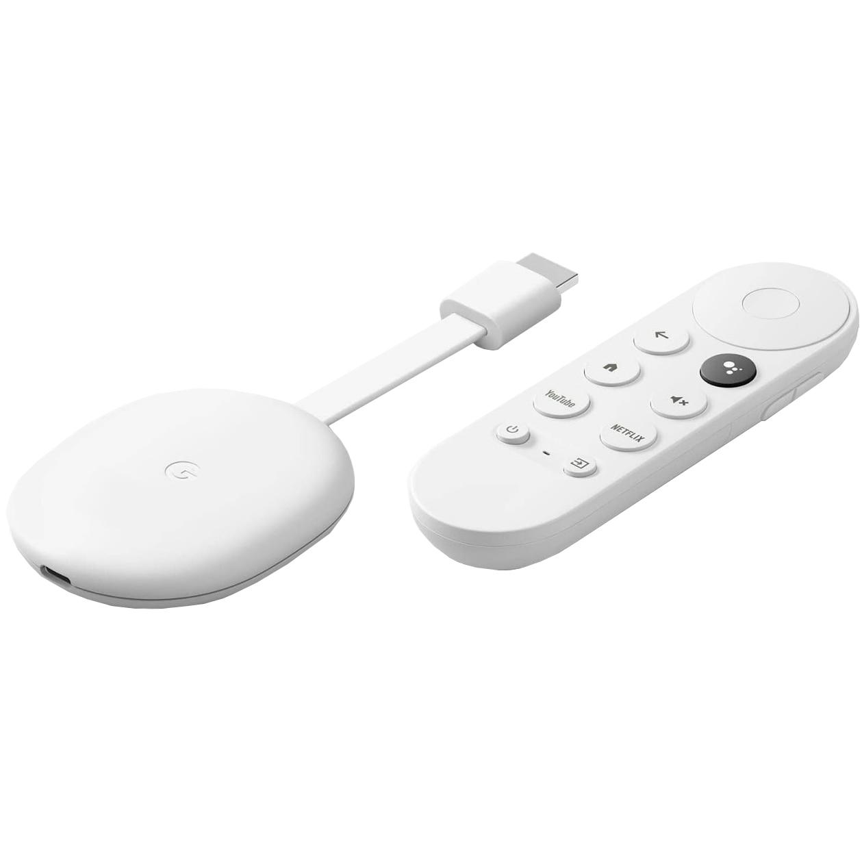 Мултимедиен плеър Google Chromecast with Google TV, HDMI,4K, Бял-1
