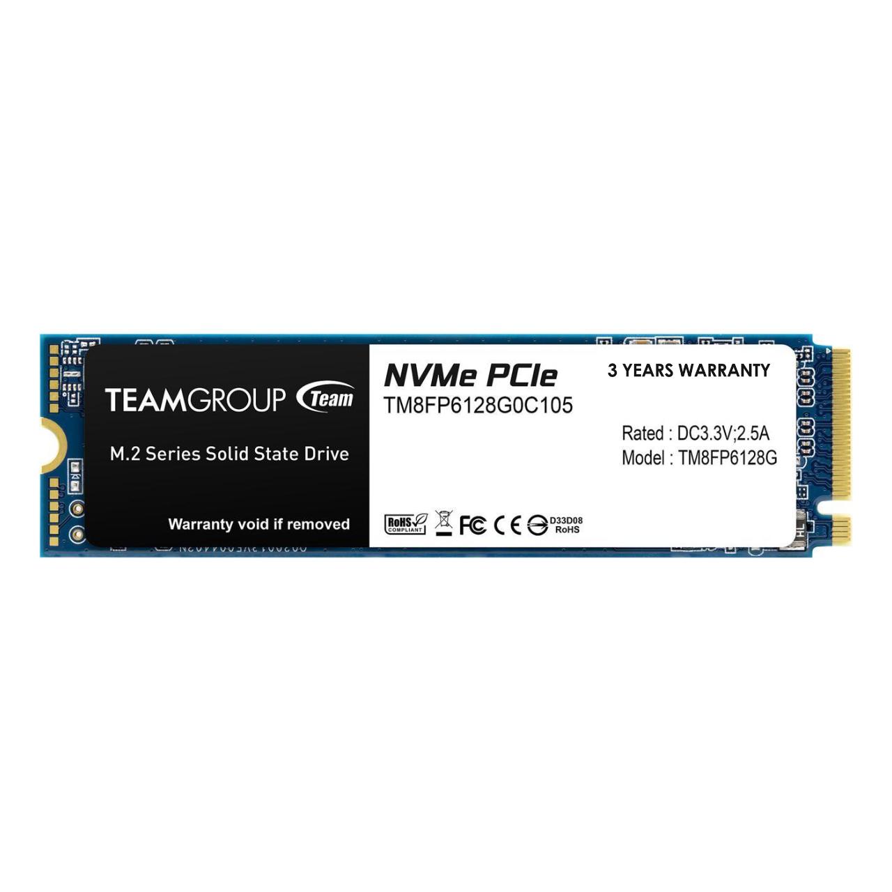Solid State Drive (SSD) Team Group MP33, M.2 2280 128GB PCI-e 3.0 x4 NVMe