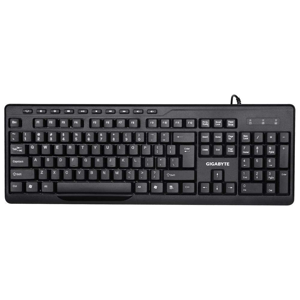 Kомплект жична клавиатура с мишка Gigabyte KM6300, Черен-2