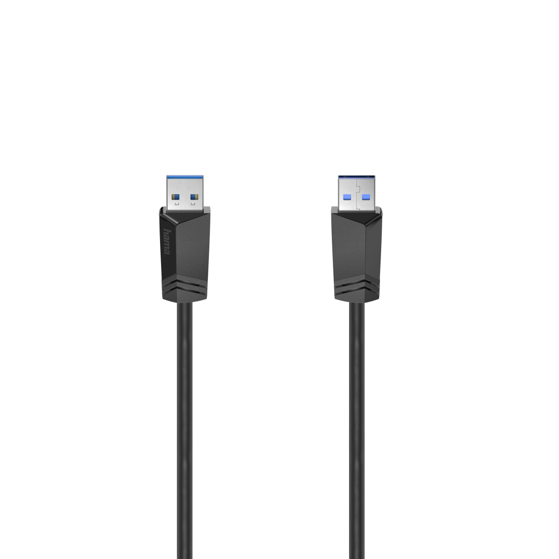 Кабел HAMA  USB 3.0, USB-A мъжко - USB-А мъжко, 1.5 м, 5Gbit/s, екраниран-1