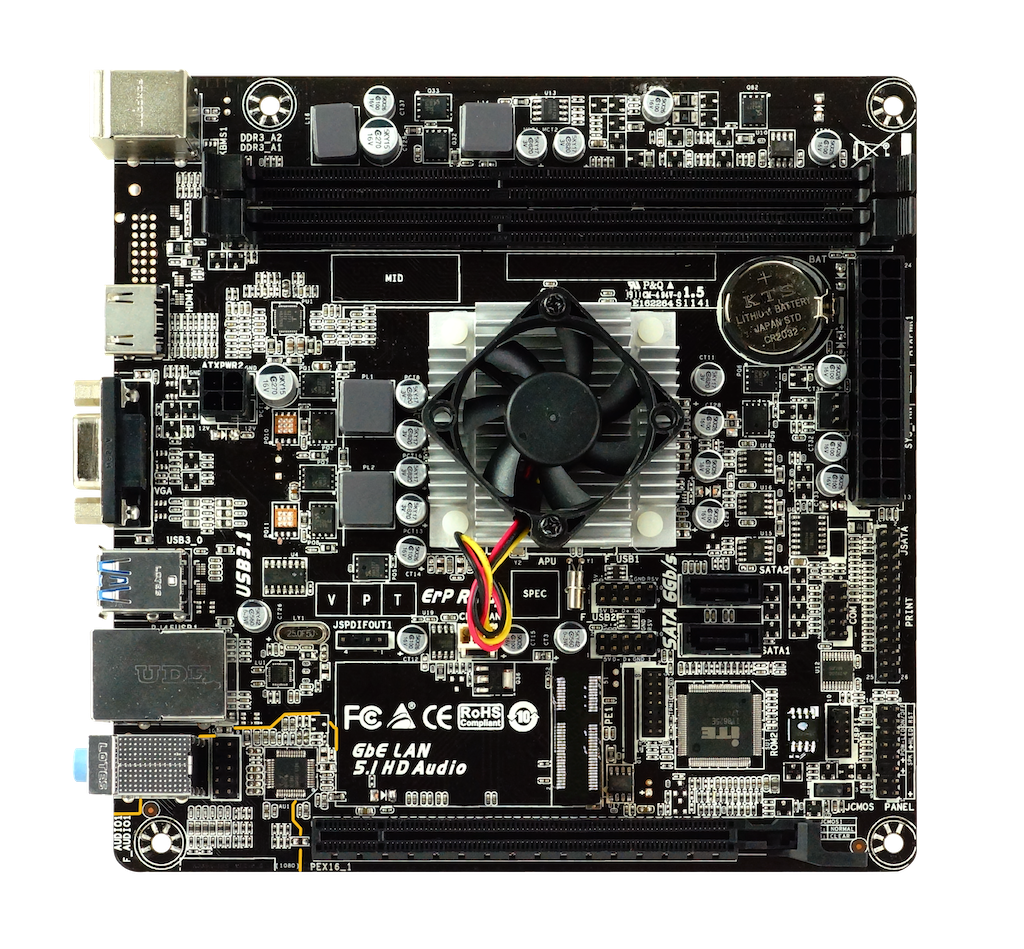 Дънна платка BIOSTAR A68N-5600E BGA769 с процесор AMD PRO A4-3350B, Ver 6.X