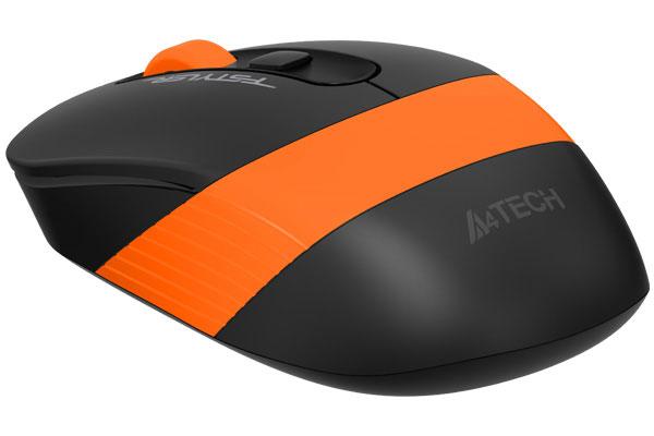 Оптична мишка A4tech FG10S Fstyler, безжична, безшумна, Черен/Оранжев-4