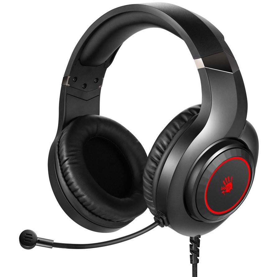 Геймърски слушалки A4TECH Bloody G220S, Микрофон, Черно/Червено