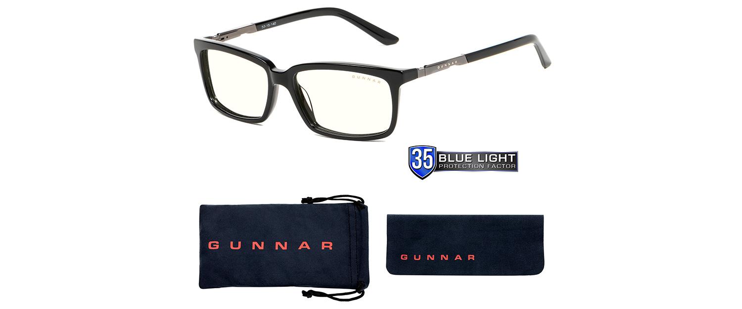 Компютърни очила GUNNAR Haus Onyx, Clear, Черен-4