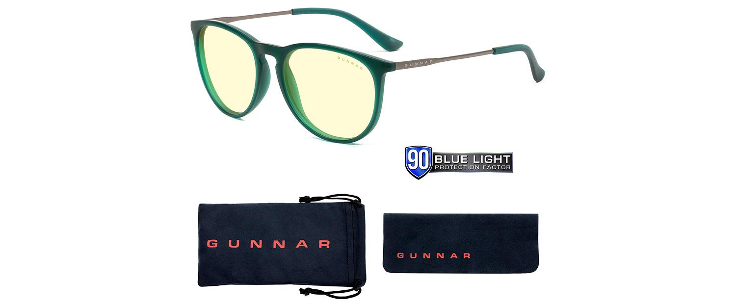 Геймърски очила GUNNAR Menlo Emerald, Amber, Зелен-4