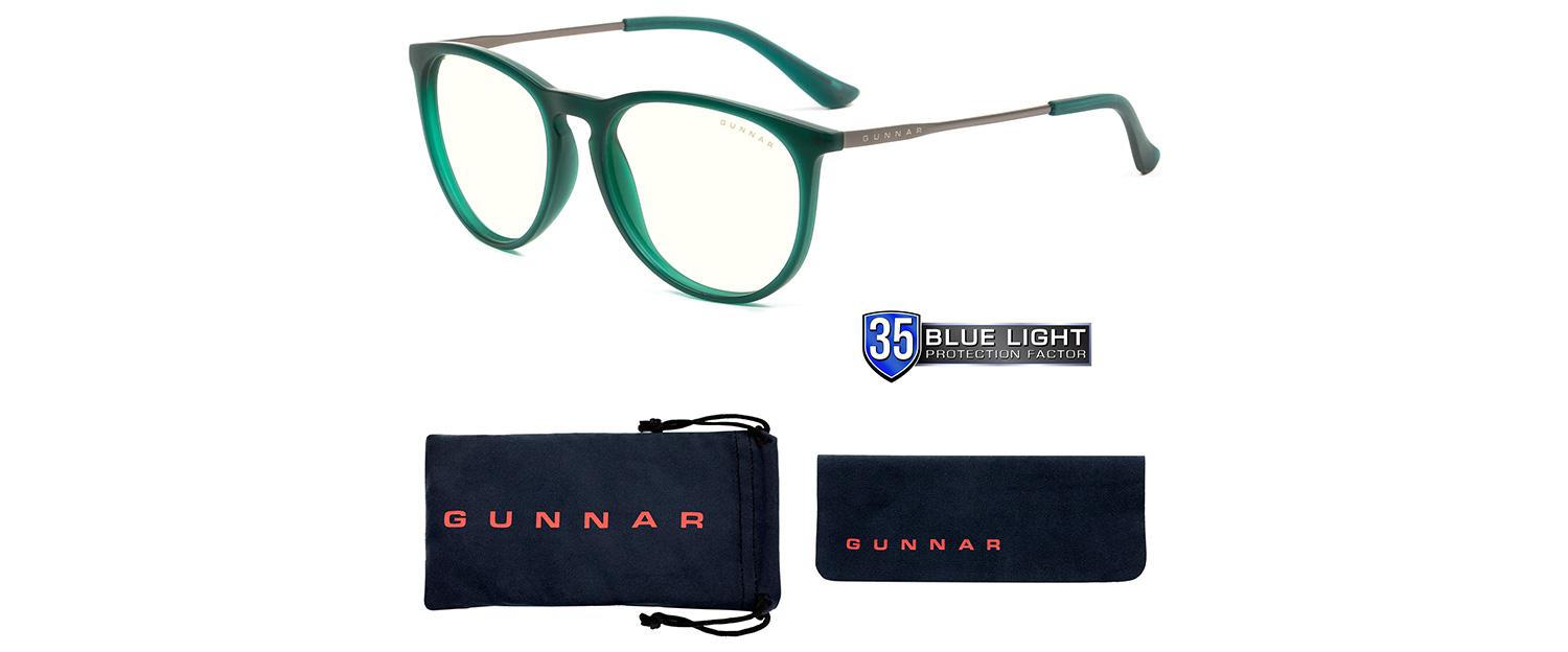 Геймърски очила GUNNAR Menlo Emerald, Clear, Зелен-4