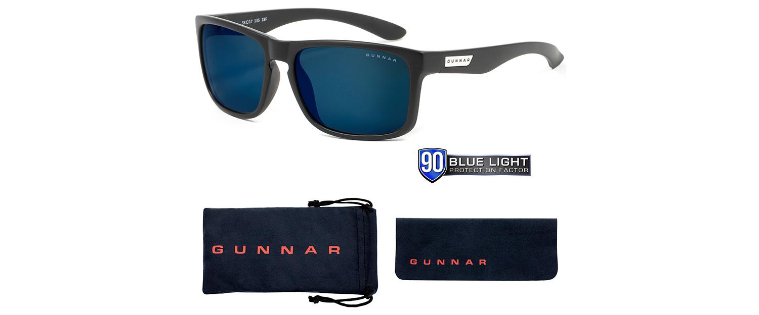 Слънчеви очила GUNNAR INTERCEPT Onyx, Sun, Черен-4