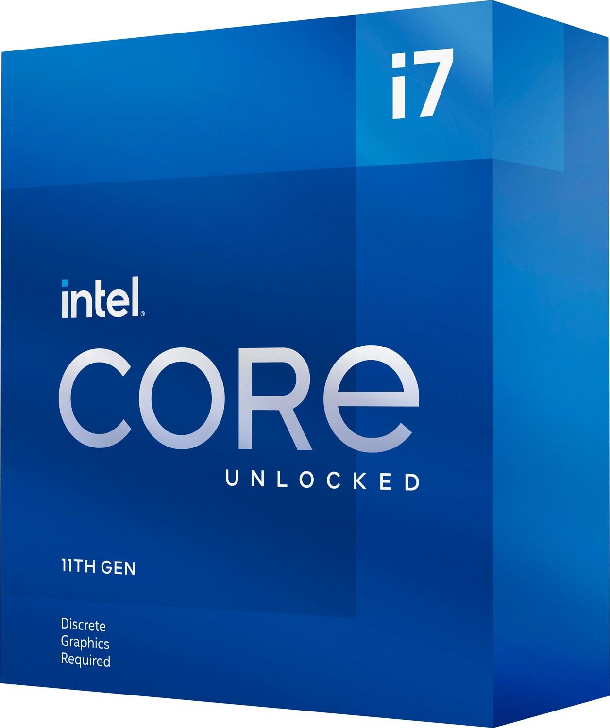 Процесор Intel Rocket Lake Core i7-11700KF, 8 Cores, 3.60Ghz (Up to 5.00Ghz), 16MB, 125W, LGA1200, BOX-2