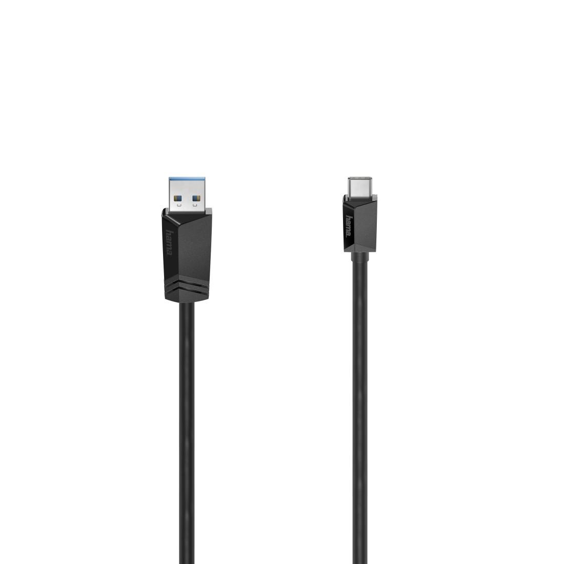 Кабел HAMA USB-C мъжко-USB- A  3.2 Gen.1 мъжко , 5Gbit/s, 1.5 м., Черен