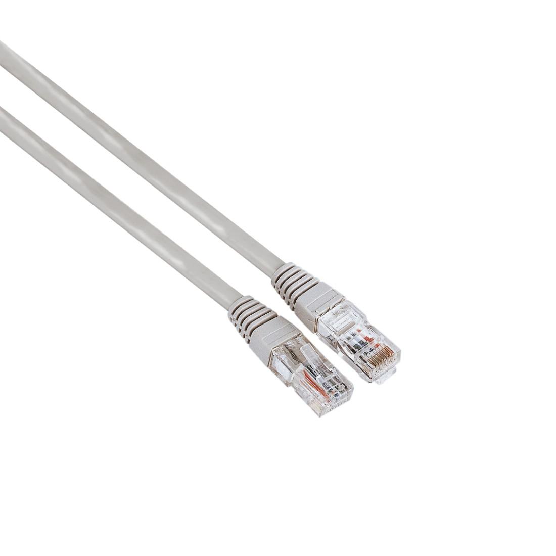 Мрежов кабел HAMA, CAT 5e, FTP/UTP, RJ-45 - RJ-45, 3 m, екраниран, сив, булк опаковка-1
