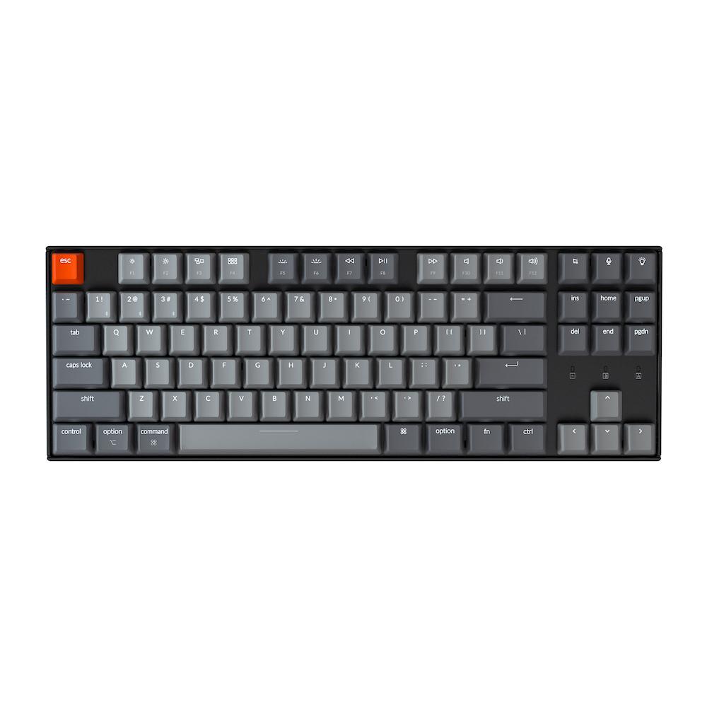 Геймърска Механична клавиатура Keychron K8 Hot-Swappable TKL Gateron Red Switch White LED Gateron Red Switch ABS-2