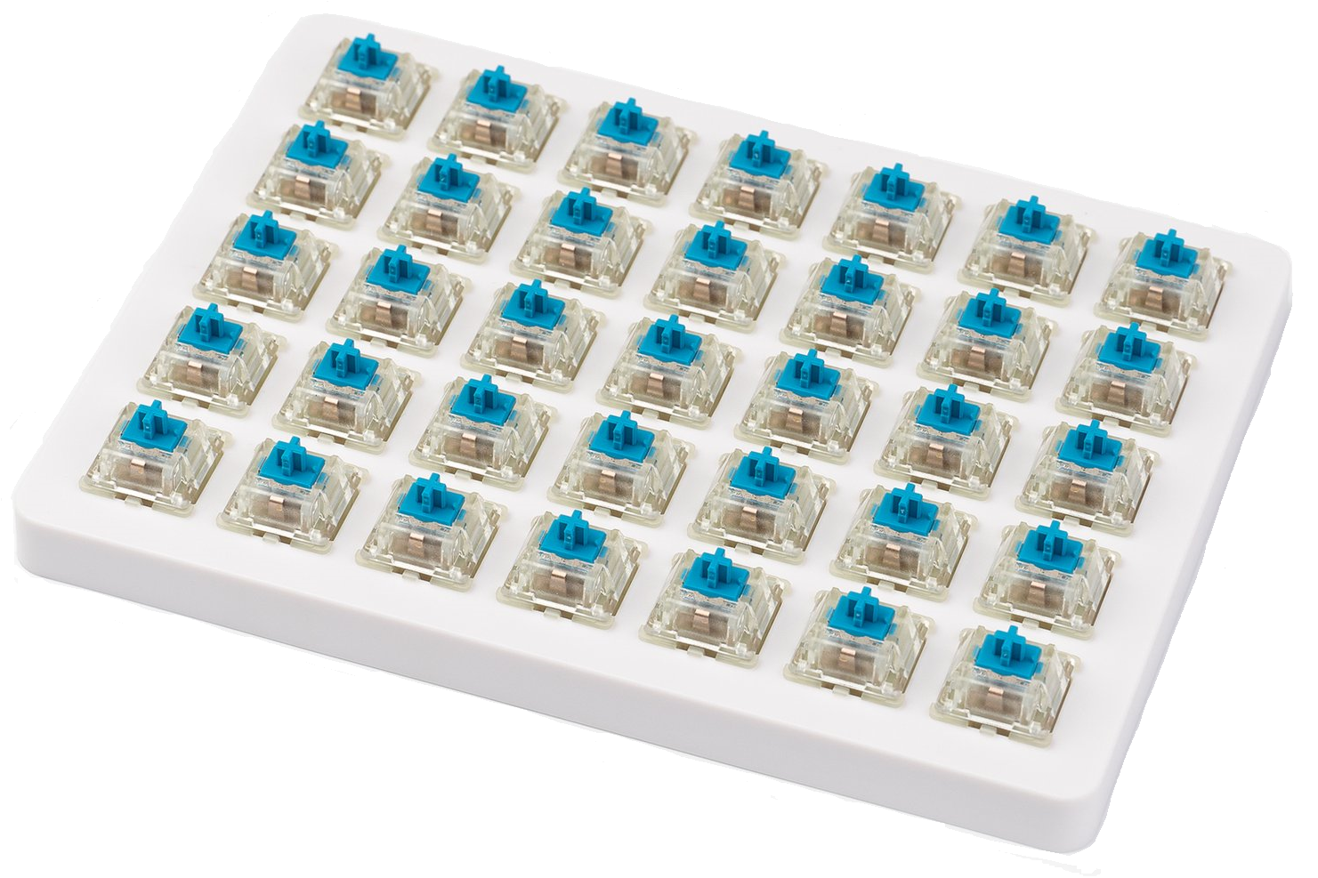 Суичове за механична клавиатура Keychron Cherry MX, Blue, RGB, Switch Set 35 броя-1