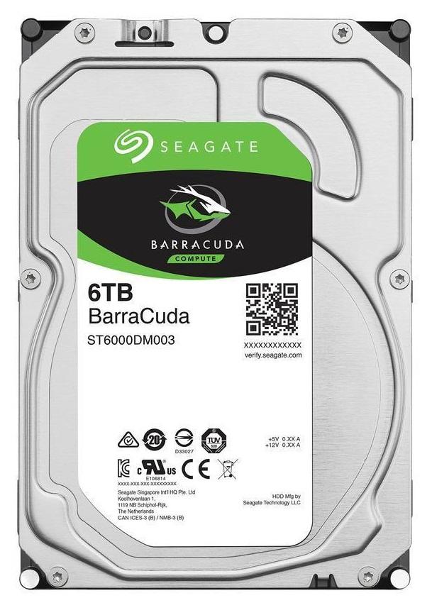 Хард диск SEAGATE BarraCuda, 6TB, 256MB, 5400 rpm, SATA 3, ST6000DM003