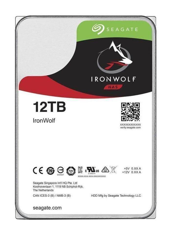 Хард диск SEAGATE IronWolf, 12TB, 256MB, 7200 rpm, SATA 6.0Gb/s, ST12000VN0008-1