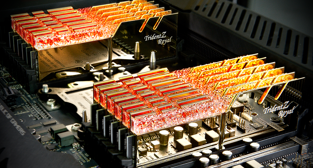 Памет G.SKILL Trident Z Royal 16GB(2x8GB) DDR4 PC4-32000 4000MHz CL16 F4-4000C16D-16GTRGA-4
