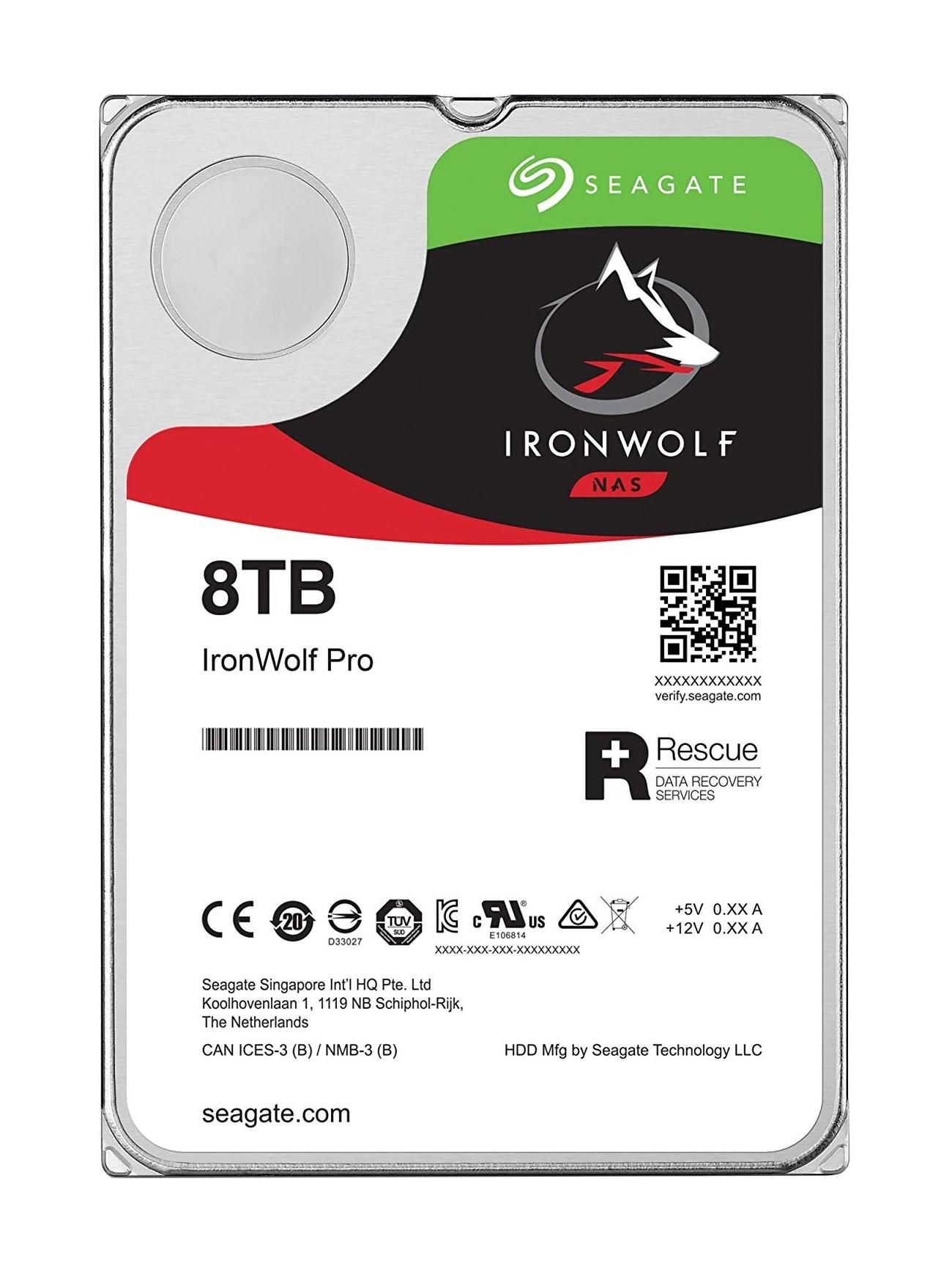 Хард диск SEAGATE Iron Wolf Pro, ST8000NE001, 8TB, NAS, 256MB Cache, SATA 6.0Gb/s, 7200rpm