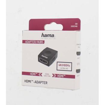 Адаптер HAMA 200346, HDMI женско - HDMI женско, Ultra-HD, 4K, Черен-2