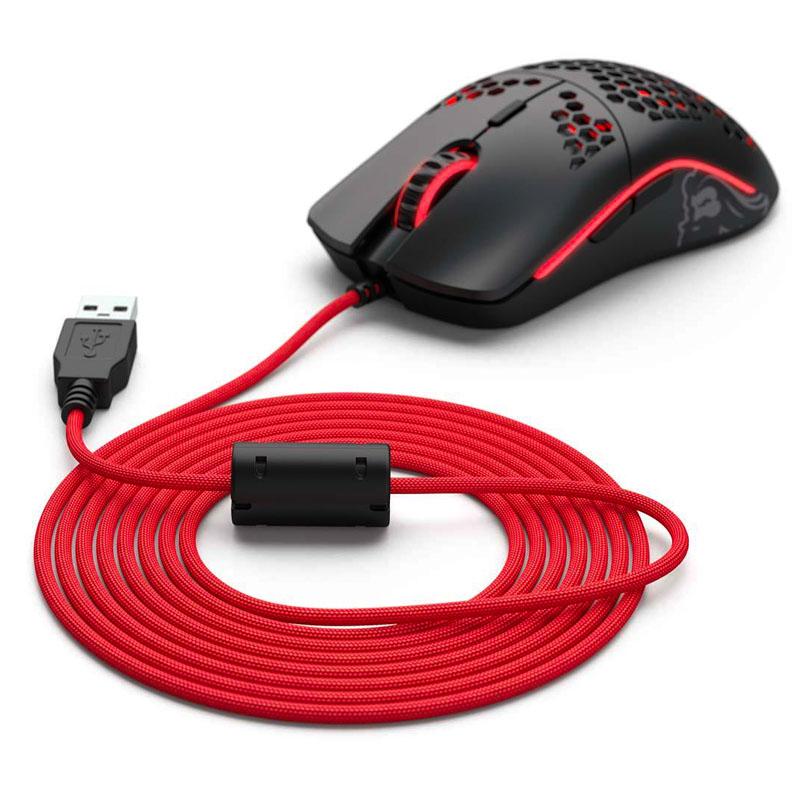 Кабел за мишка Glorious Ascended Cable V2 - Crimson Red-2