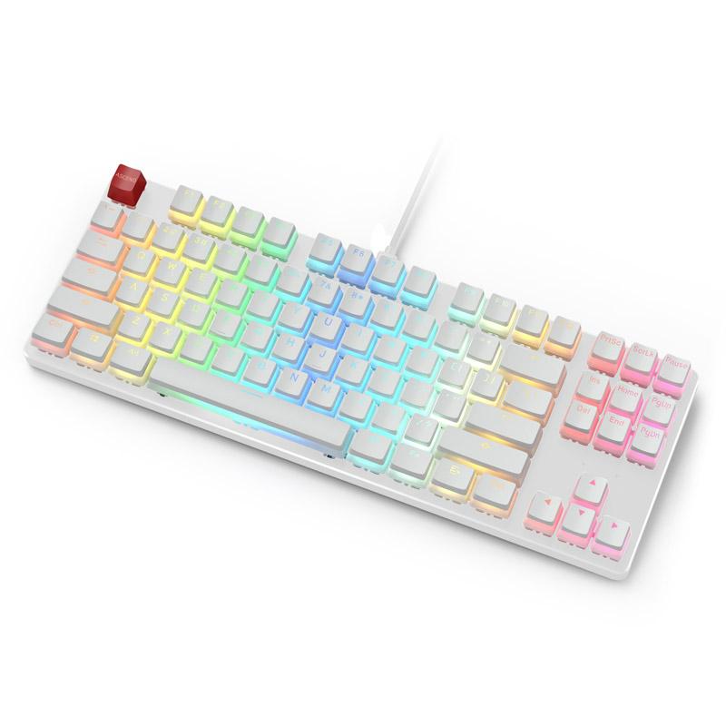 Капачки за механична клавиатура Glorious Aura PBT Doubleshot 105-Keycap White US-Layout-3