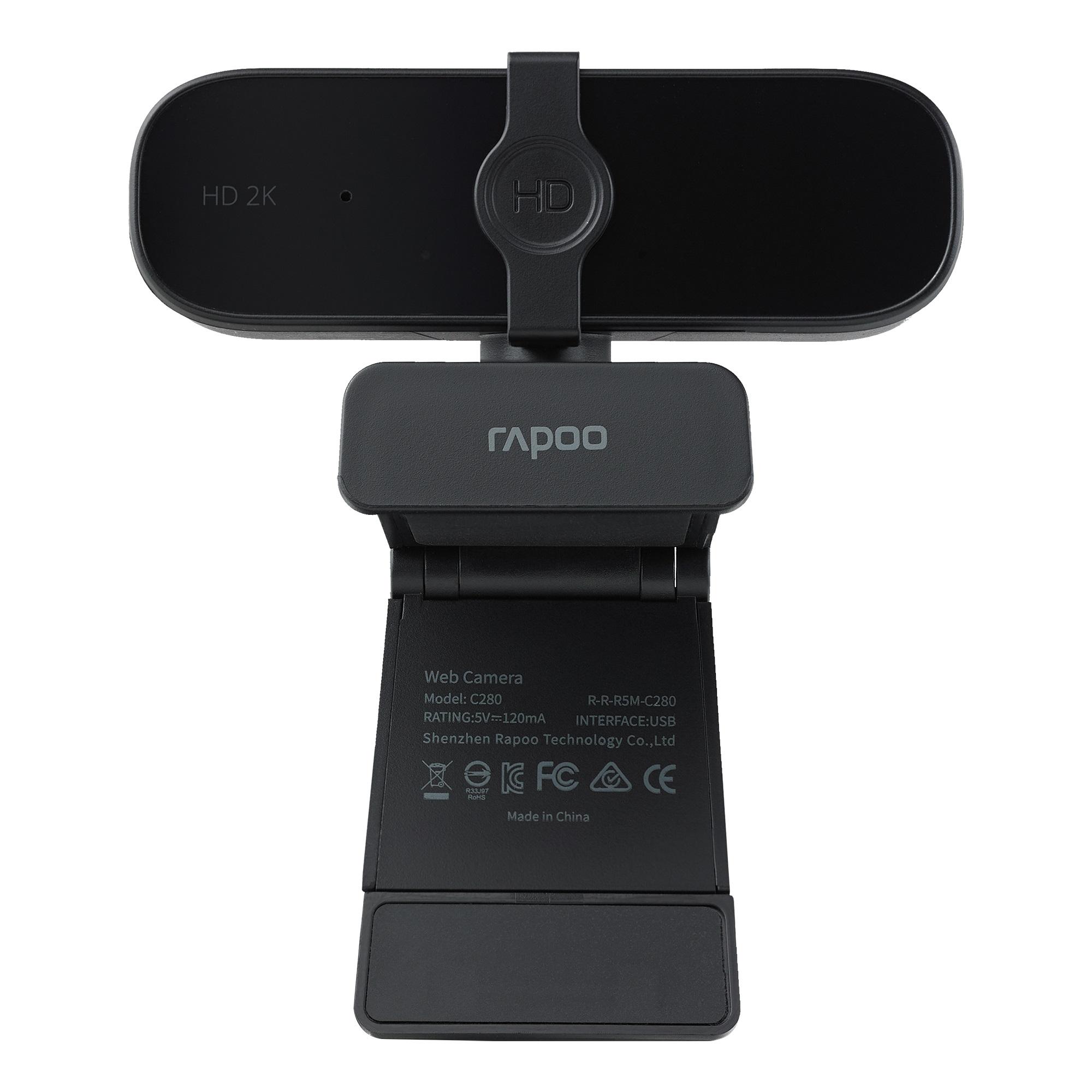 Уеб камера Rapoo XW2K, микрофон, 2K(2560&times;1440P), 30 fps, Черен-2
