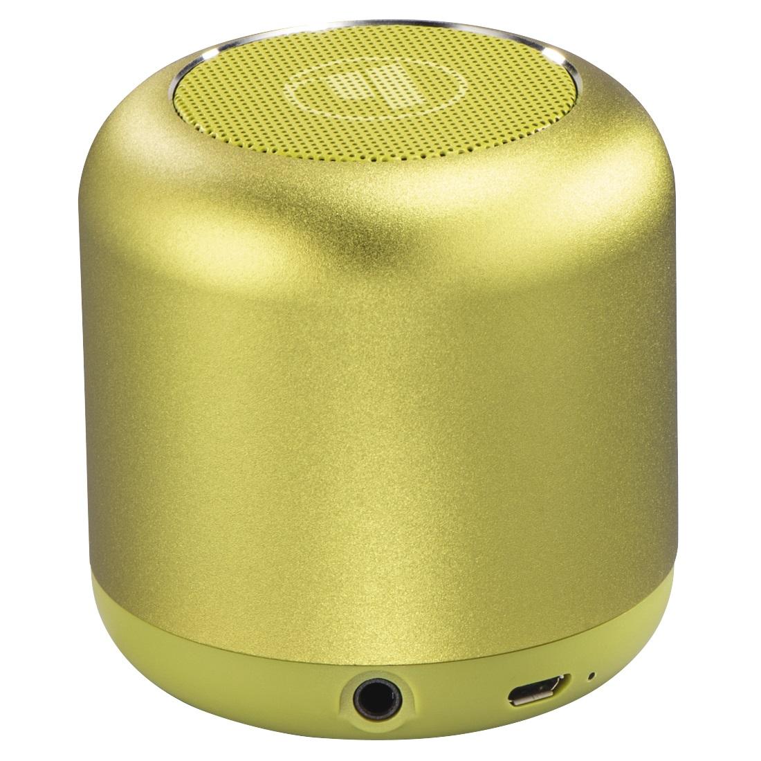 Bluetooth смарт тонколона HAMA Drum 2.0, 3.5mm жак, 3.5W, Жълто-зелена-2