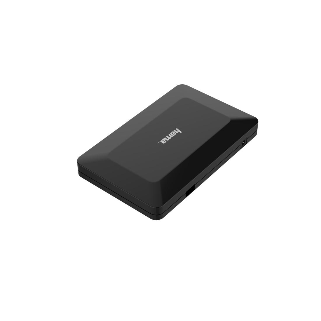 USB хъб HAMA 4:1, Автономно захранване, USB 2.0, 480 Mbit/s, Черен-2