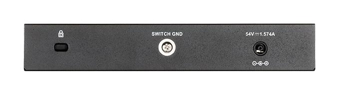 Суич D-Link DGS-1100-08PV2/E, 8 портов PoE 10/100/1000 Gigabit Smart Switch, управляем, за монтаж в шкаф-2