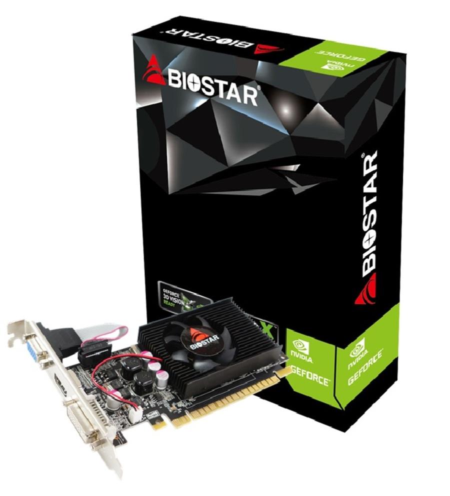 Видео карта BIOSTAR GeForce GT 610, 2GB, SDDR3, 64 bit, DVI-I, D-Sub, HDMI