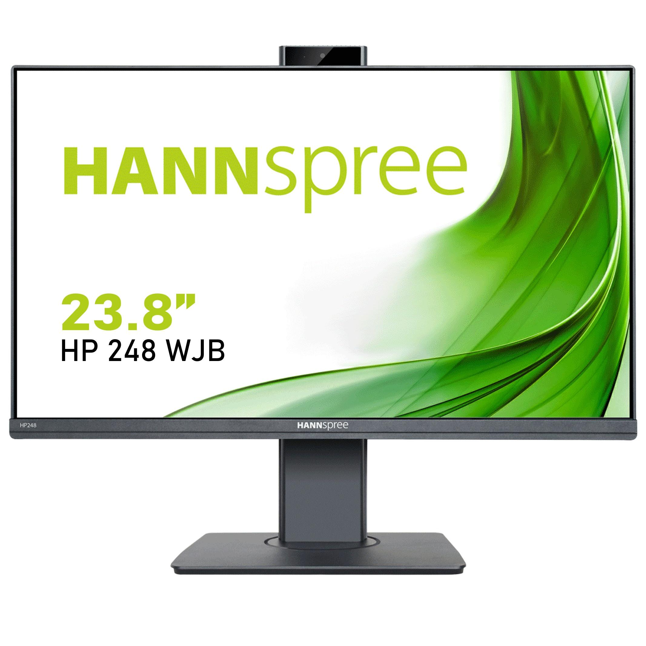Монитор HANNSPREE HP248WJB, 23.8 inch, Wide, Full HD, 5 mpix вградена камера, D-Sub, HDMI, DP, Черен-2
