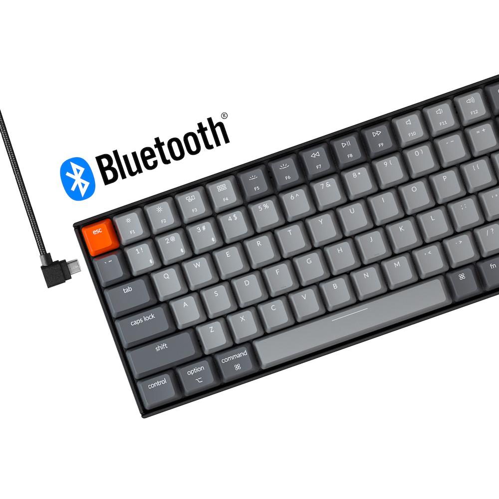 Геймърска Механична клавиатура Keychron K4 Hot-Swappable Full-Size Gateron Blue Switch White LED Gateron Blue Switch ABS-3
