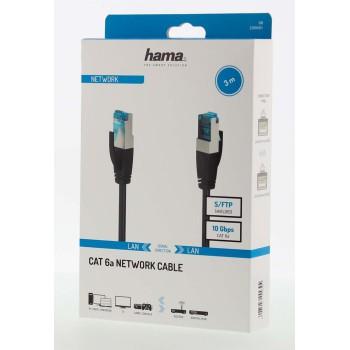 Мрежов пач кабел HAMA S/FTP, CAT 6a, RJ-45 - RJ-45, 10Gbit/s, 3.0 m, Черен-2