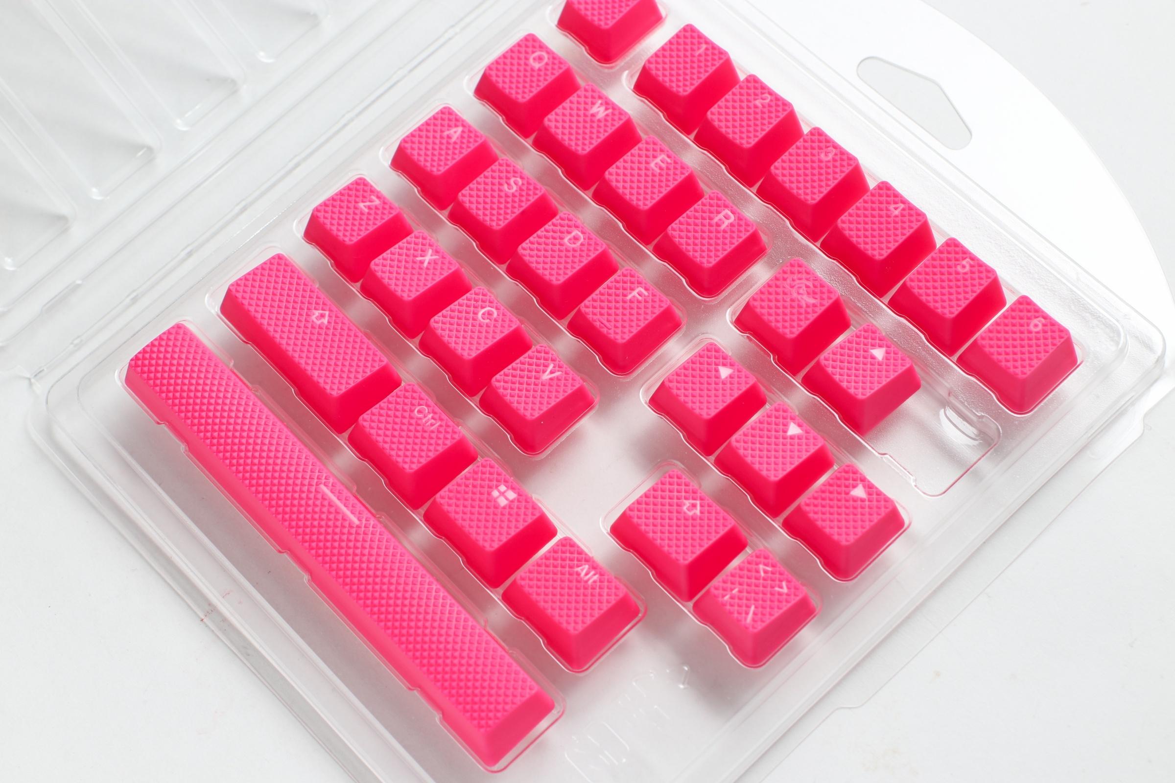 Капачки за механична клавиатура Ducky Pink 31-Keycap Set Rubber Backlit Double-Shot US Layout-2