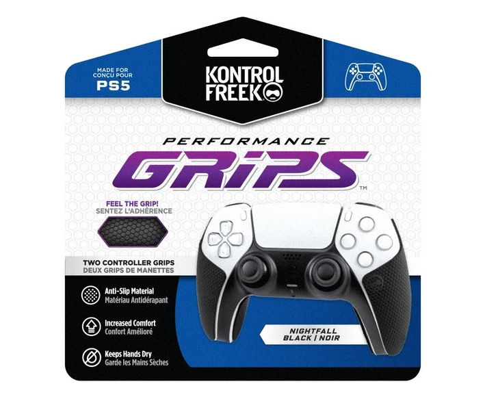 Аксесоар Performance Grips KontrolFreek Original Grips PS5 за Dual Sense, черен